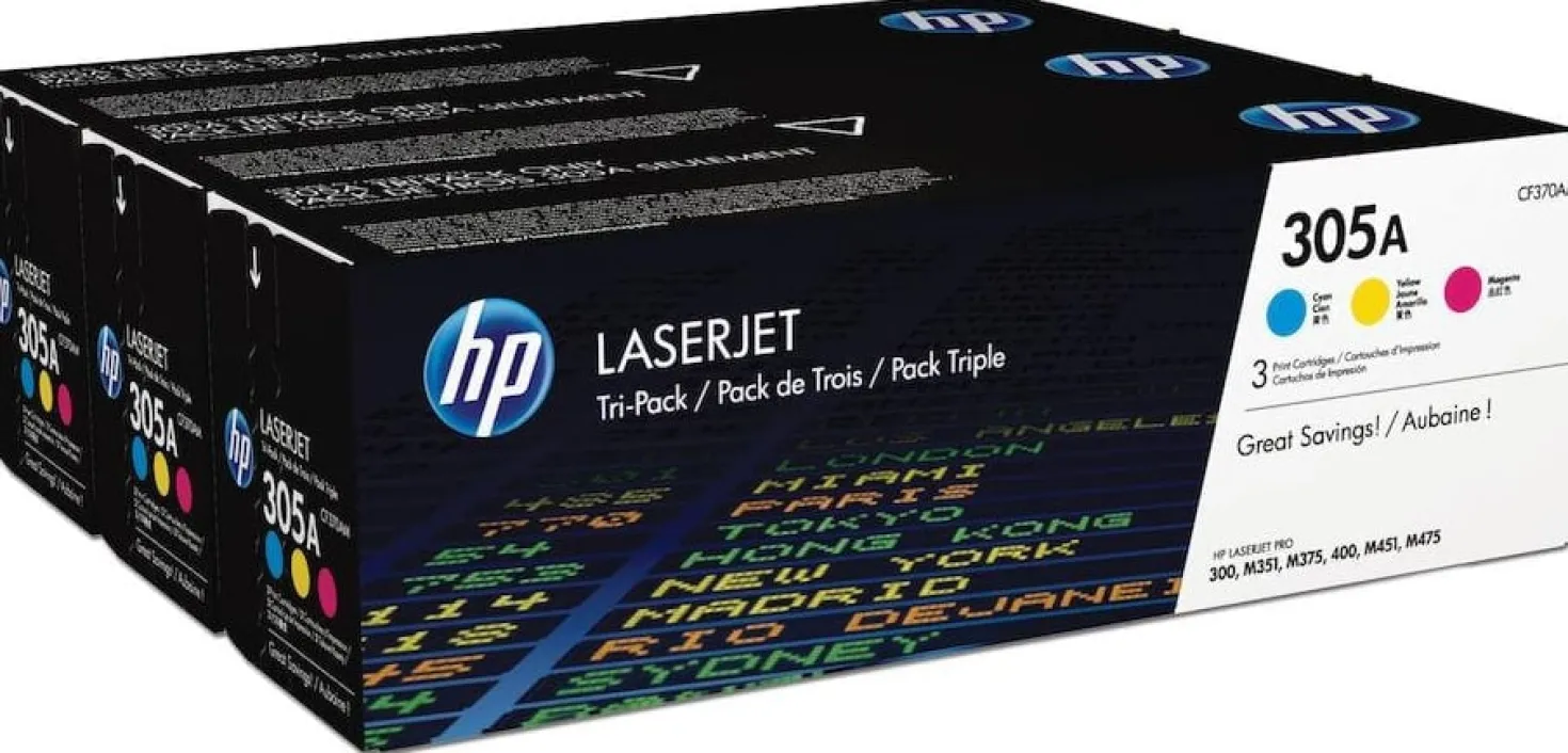 Lasertoner Hp 305A C/M/Y