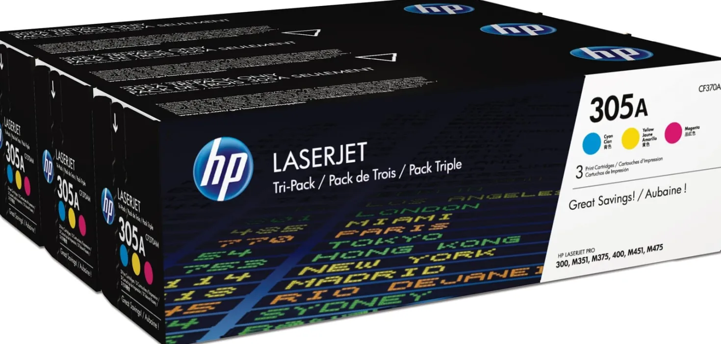 Lasertoner Hp 305A C/M/Y