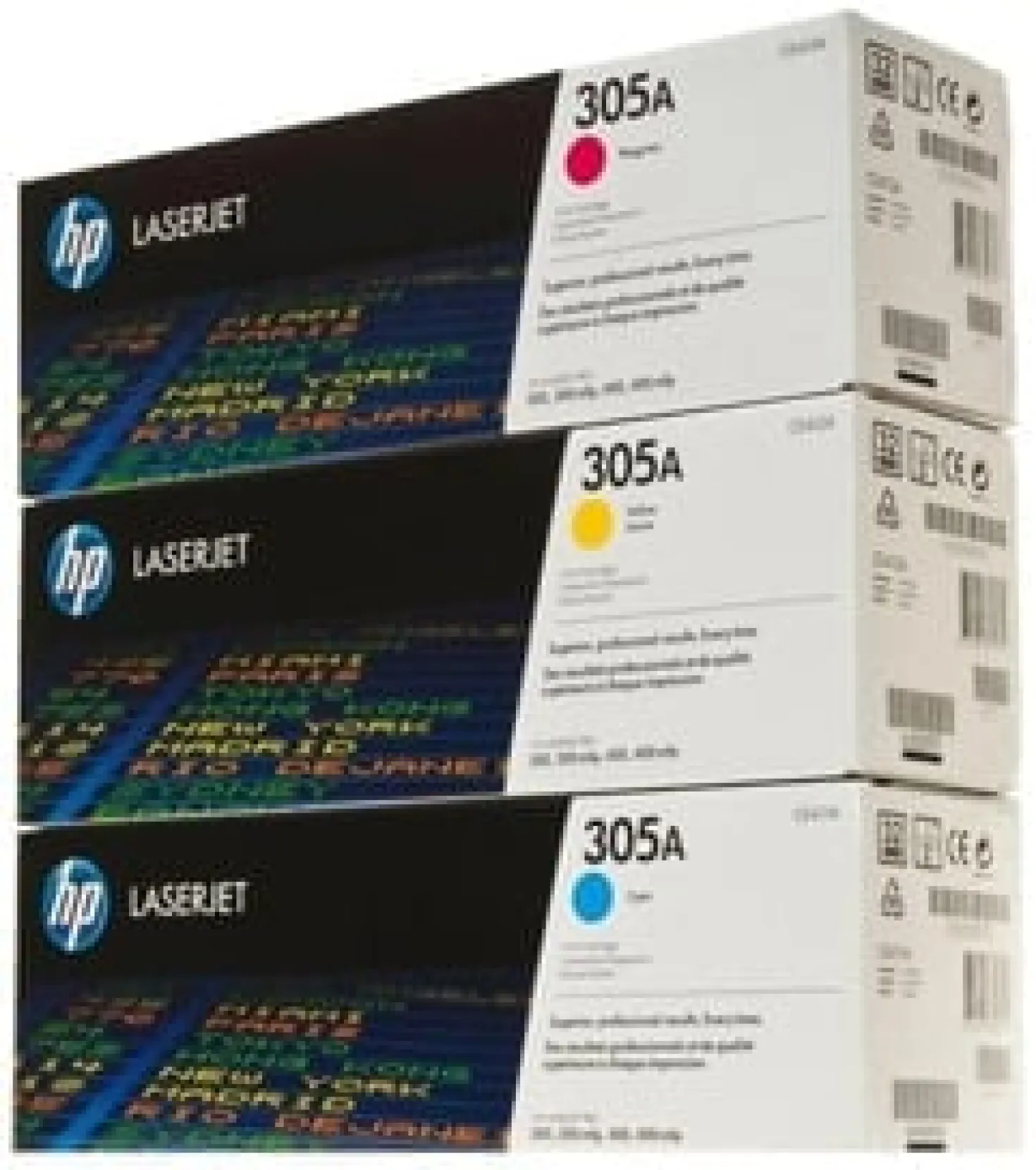 Lasertoner Hp 305A C/M/Y