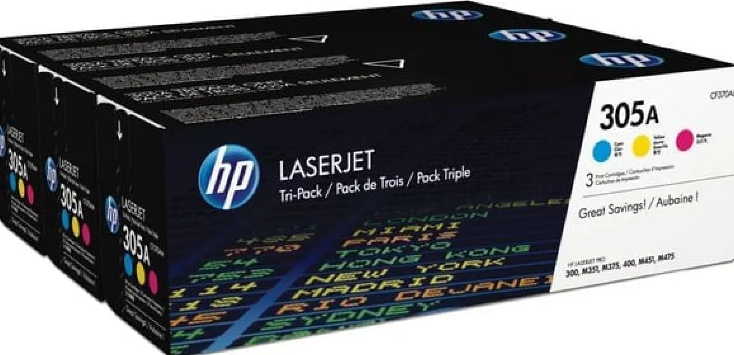 Lasertoner Hp 305A C/M/Y