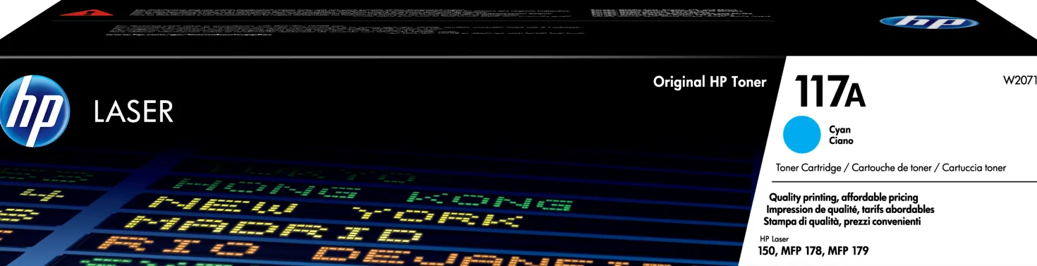 Lasertoner HP 117A cyan