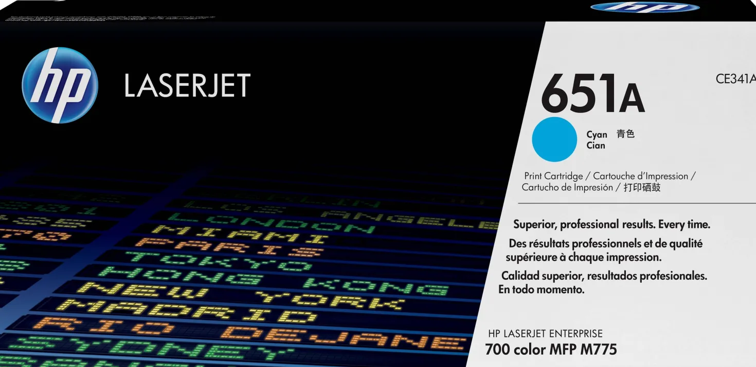Lasertoner HP 651A cyan