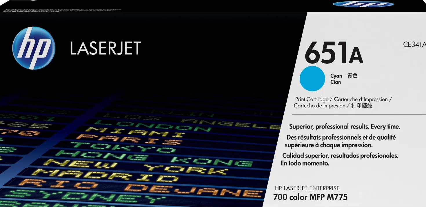 Lasertoner HP 651A cyan