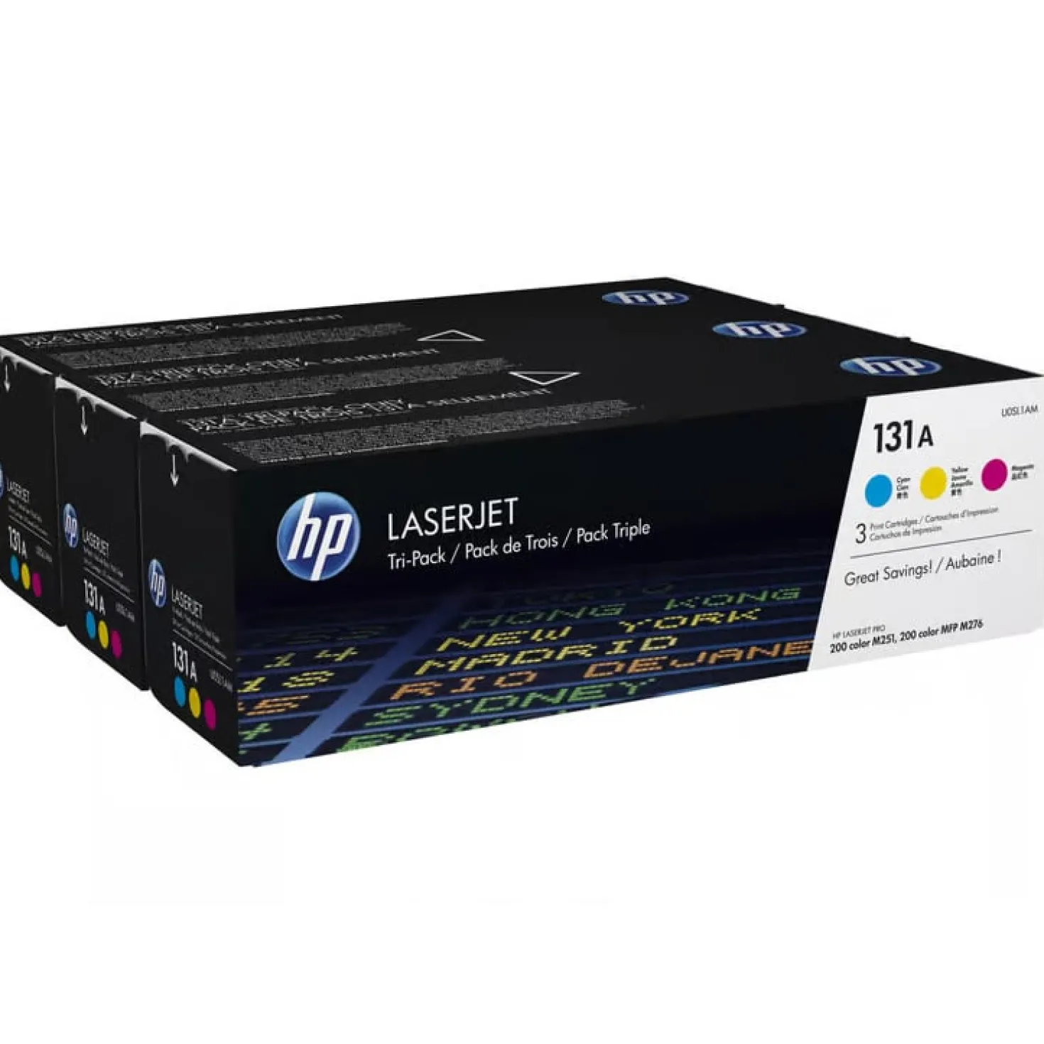 Lasertoner HP 131A cyan/magenta/gul Multipack