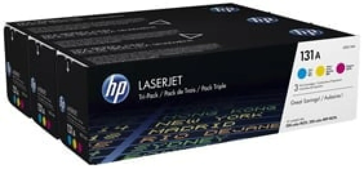 Lasertoner HP 131A cyan/magenta/gul Multipack