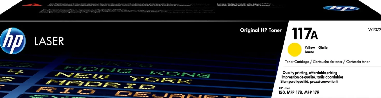 Lasertoner HP 117A gul
