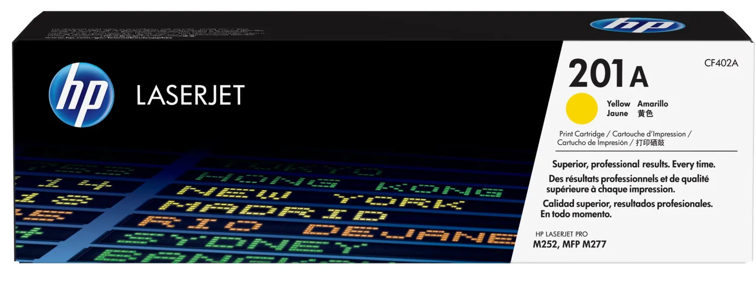 Lasertoner HP 201A gul