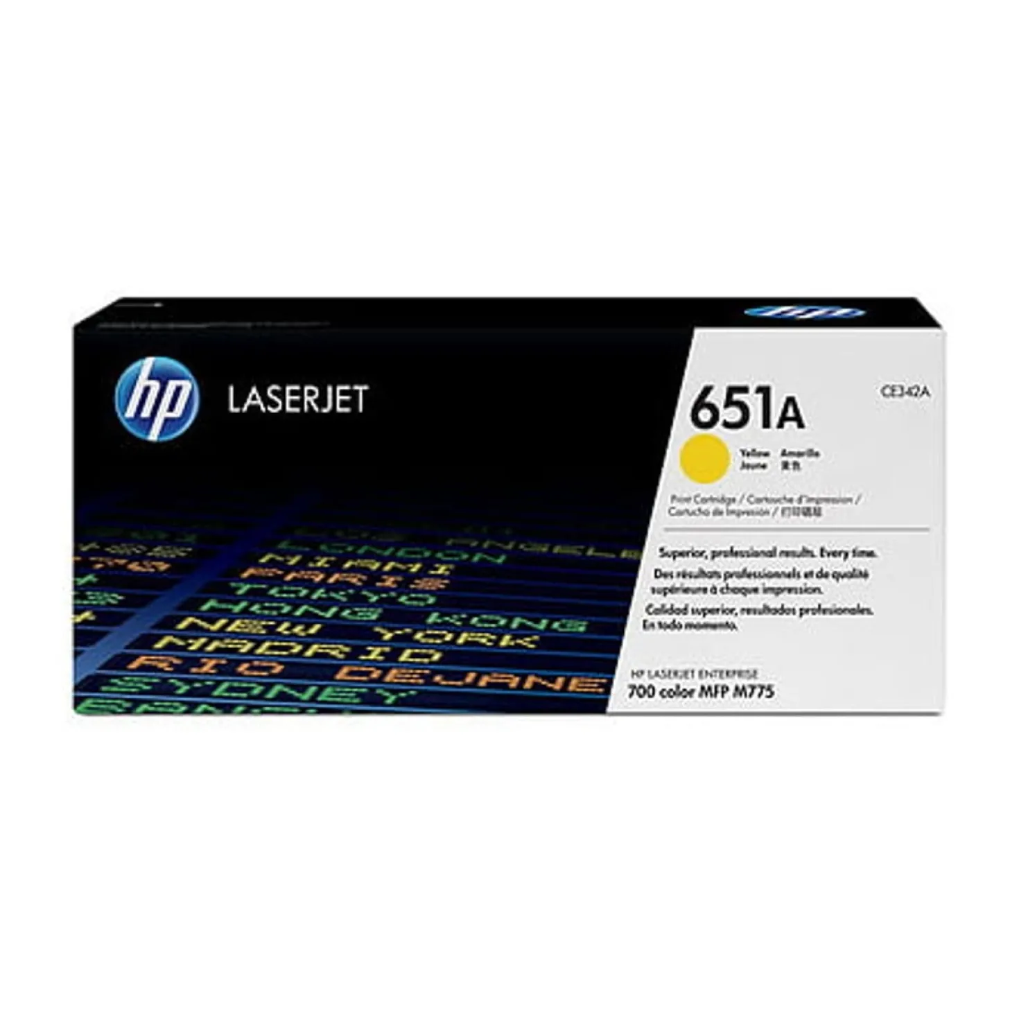 Lasertoner HP 651A gul