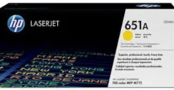 Lasertoner HP 651A gul