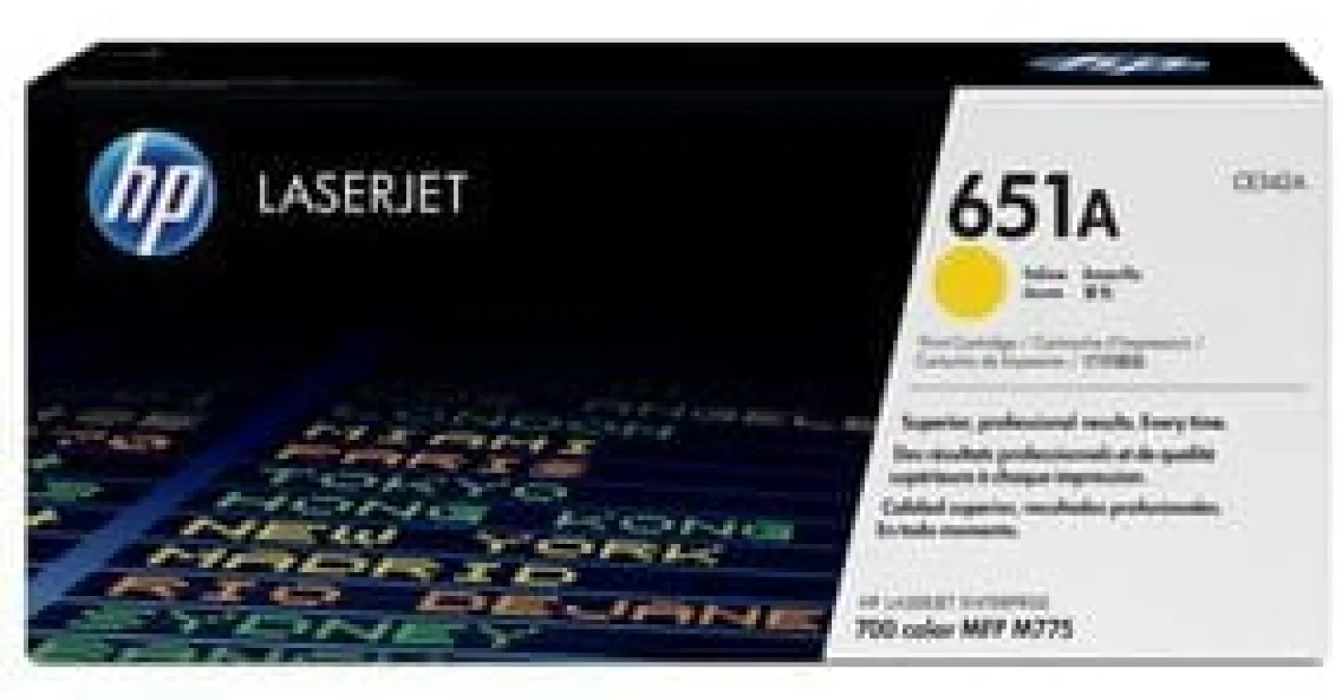 Lasertoner HP 651A gul