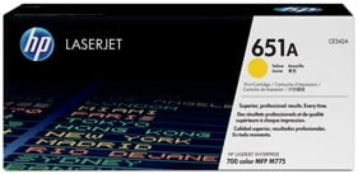 Lasertoner HP 651A gul