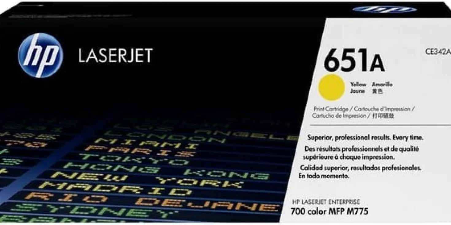 Lasertoner HP 651A gul