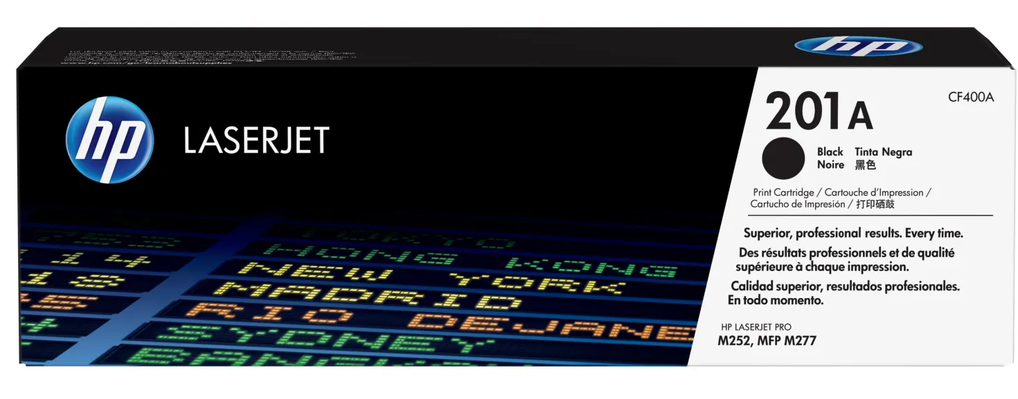 Lasertoner HP 201A svart