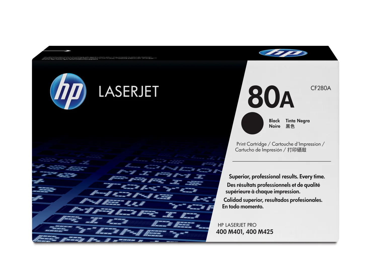Lasertoner HP 80A svart