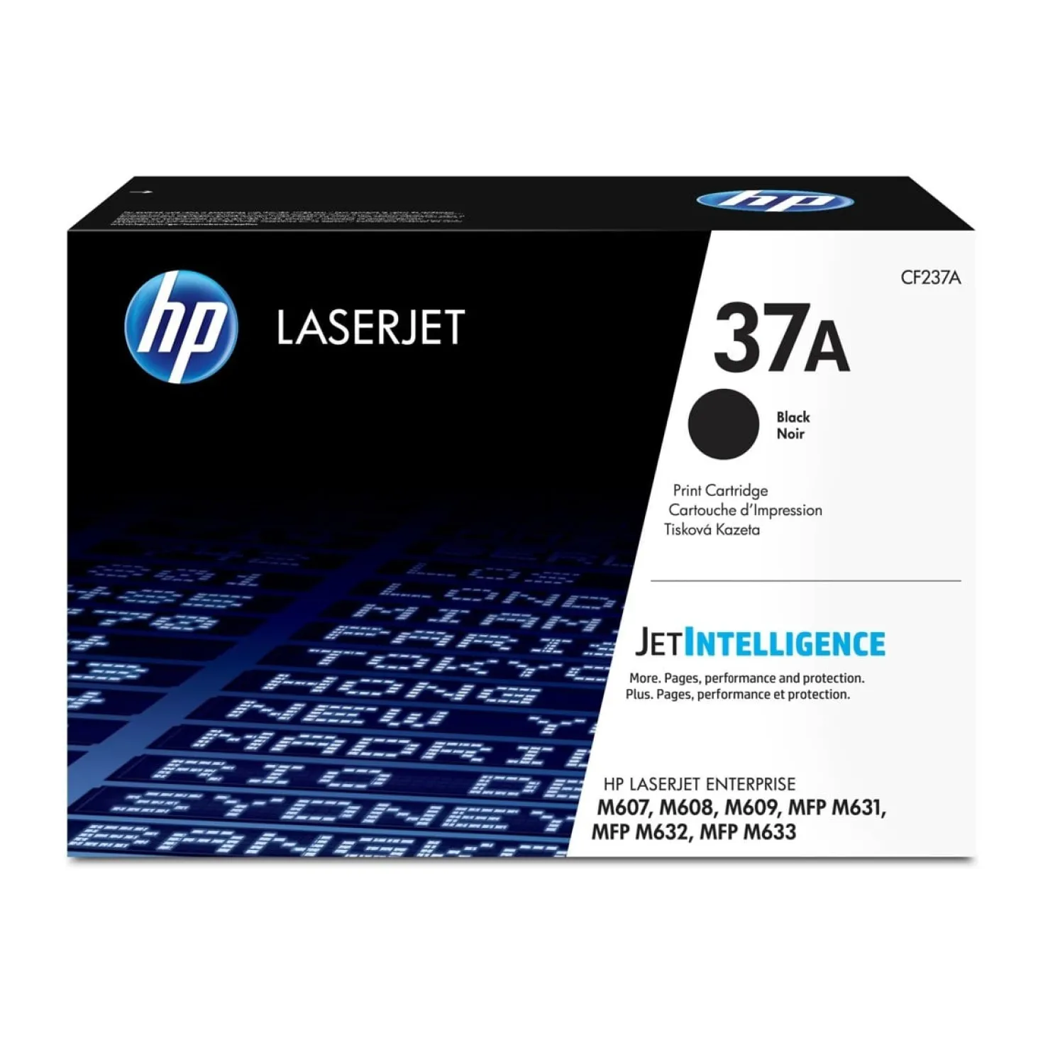 Lasertoner HP 37A svart