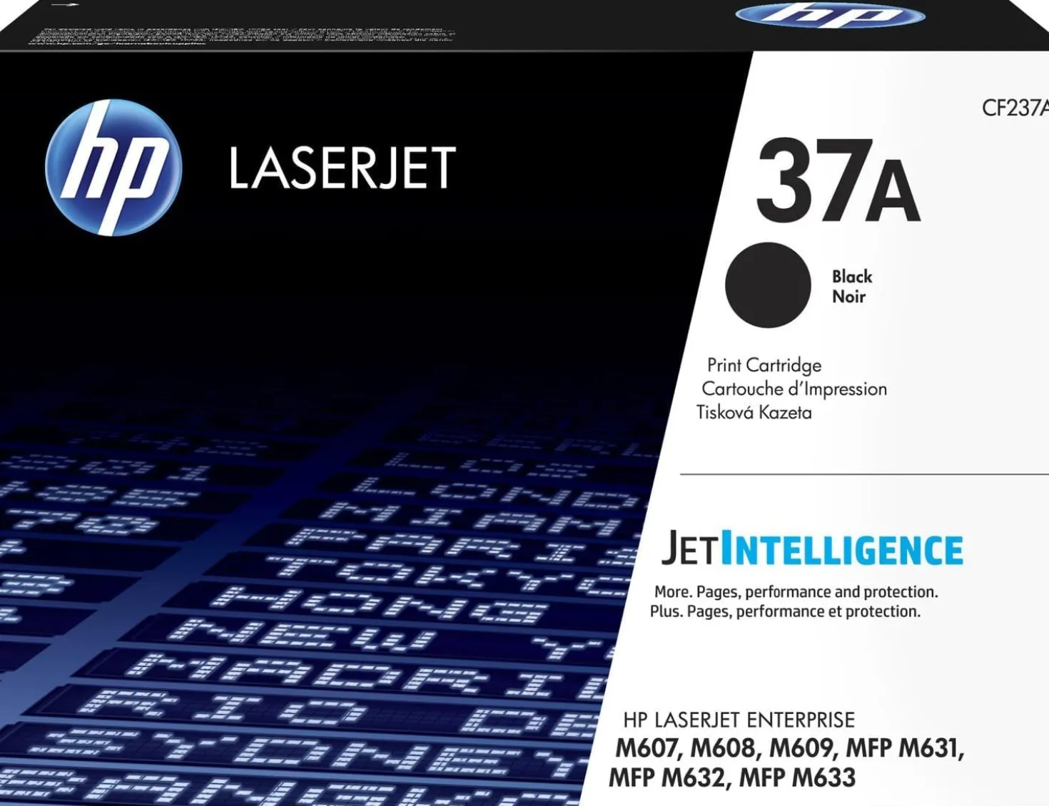 Lasertoner HP 37A svart
