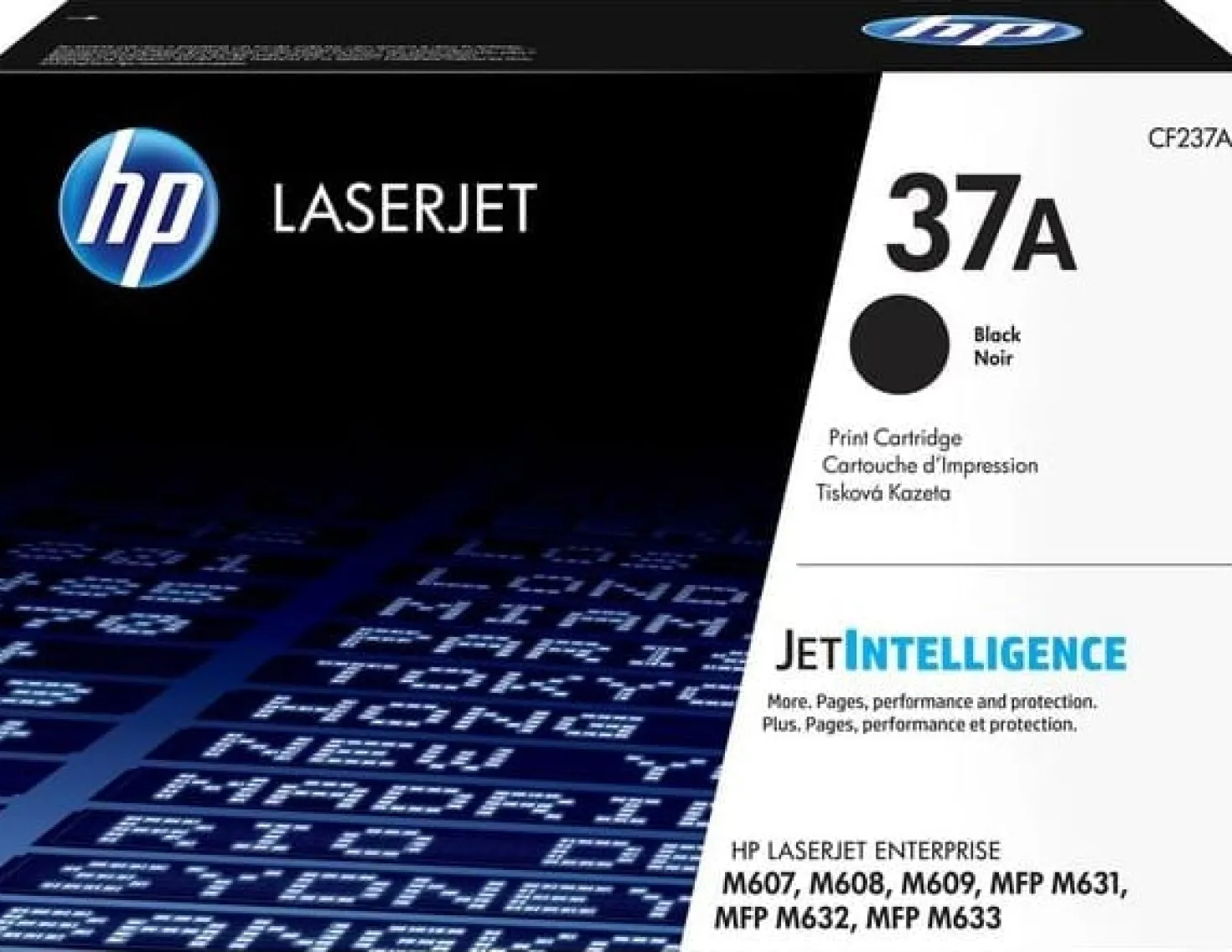 Lasertoner HP 37A svart