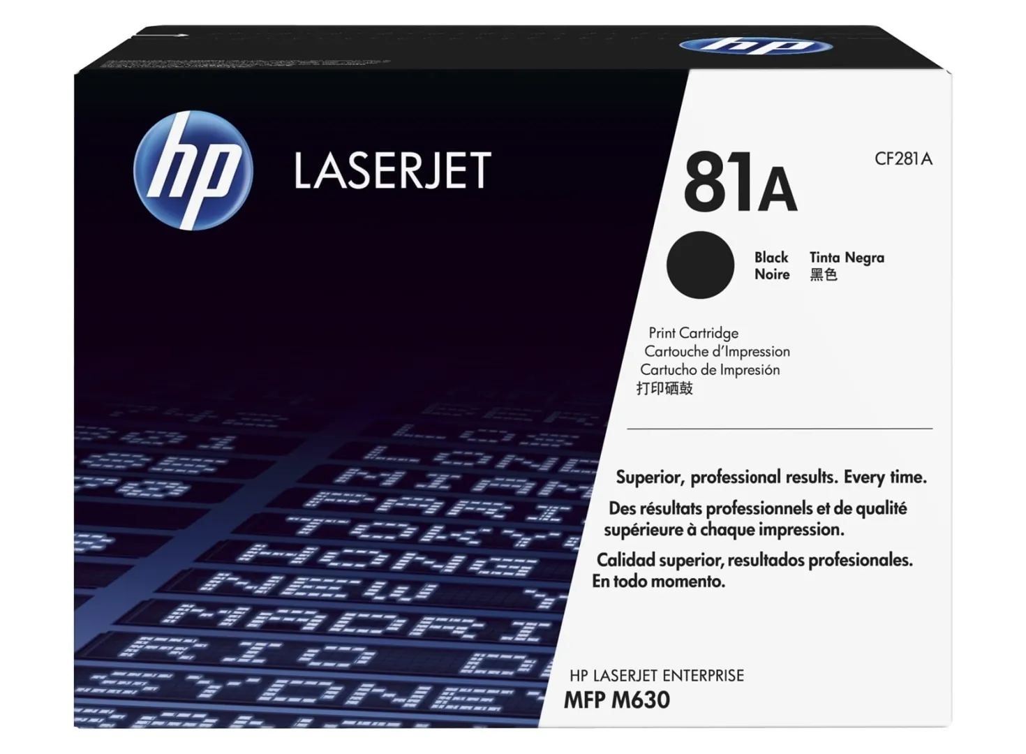 Lasertoner Hp 81A svart