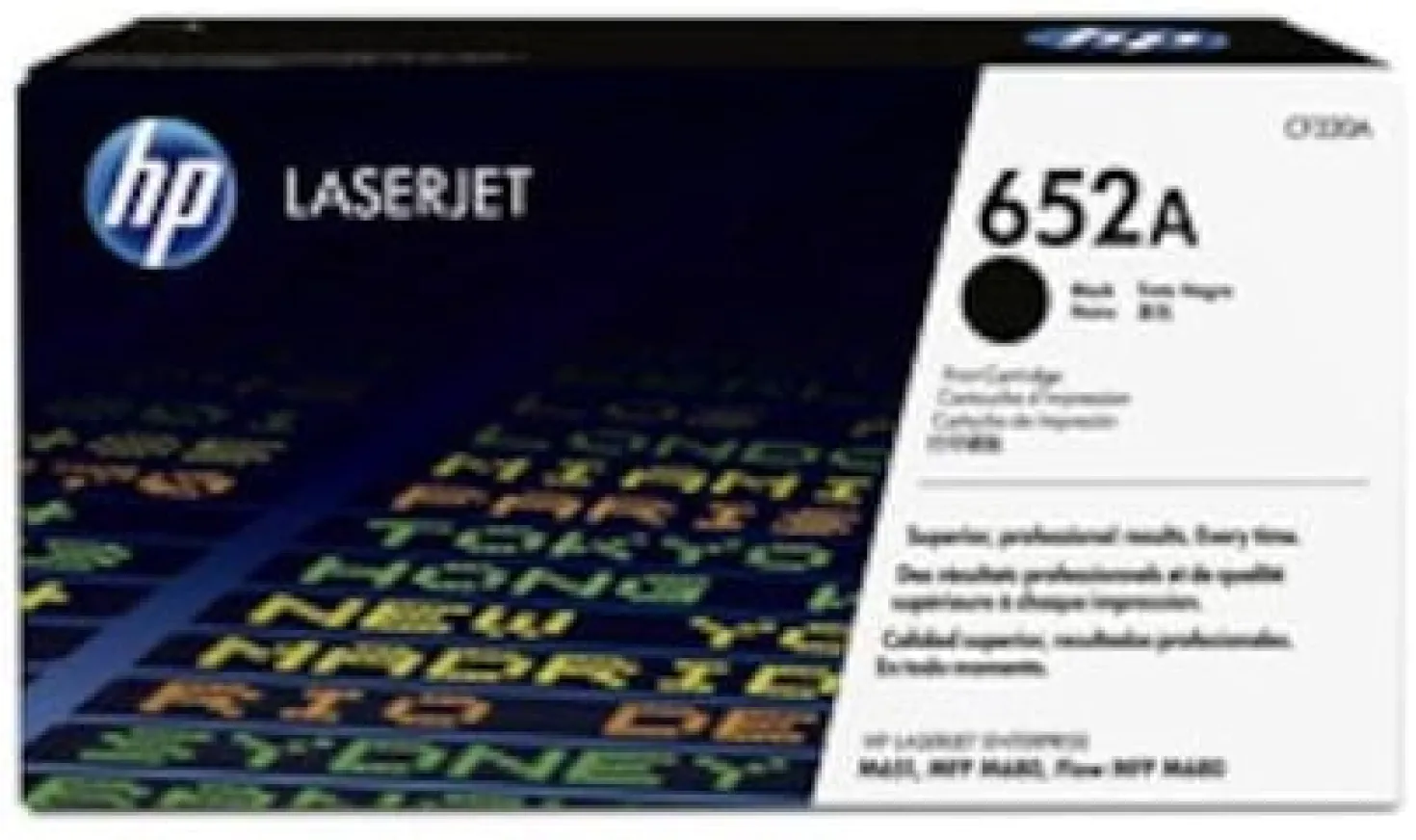 Lasertoner HP 652A svart