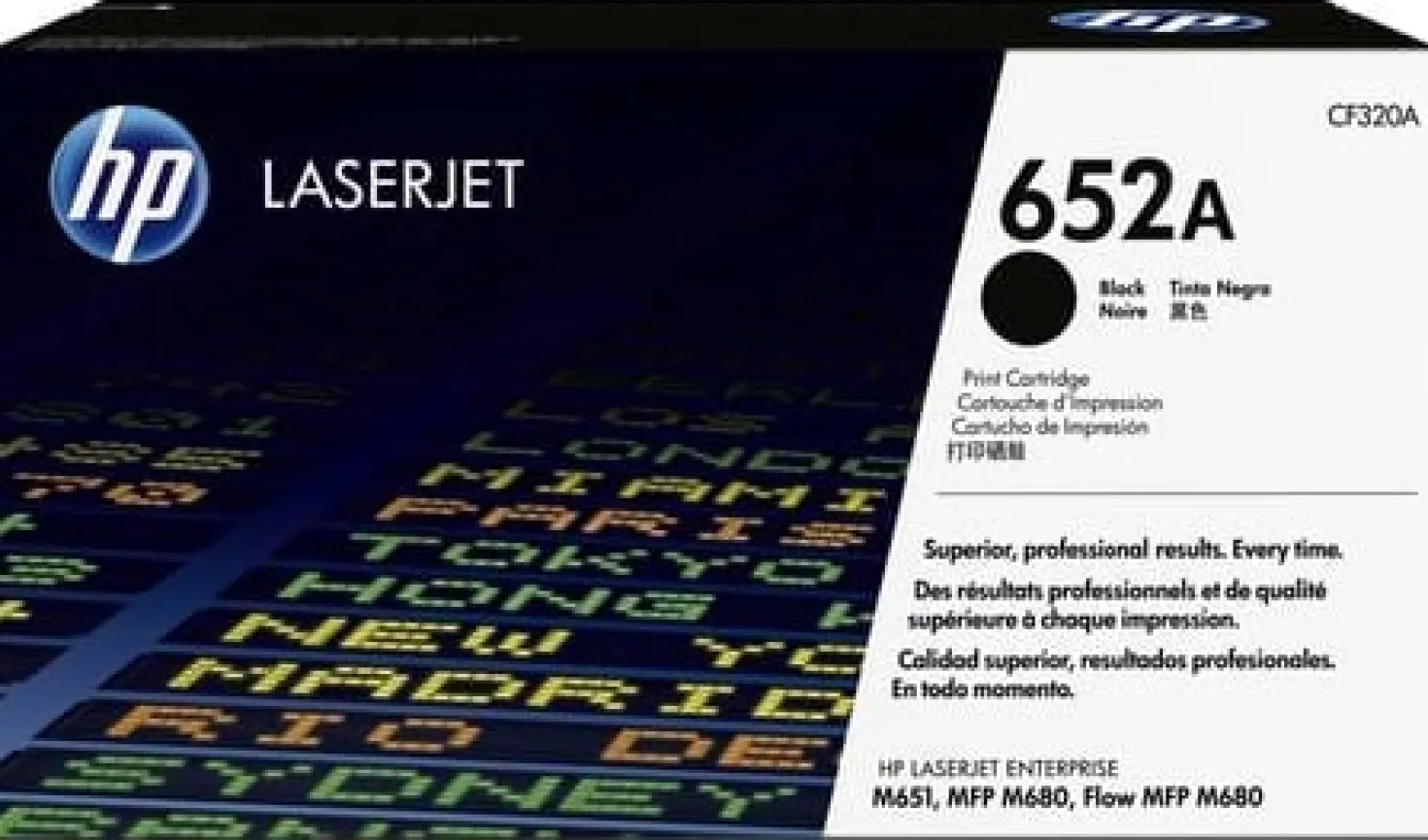 Lasertoner HP 652A svart