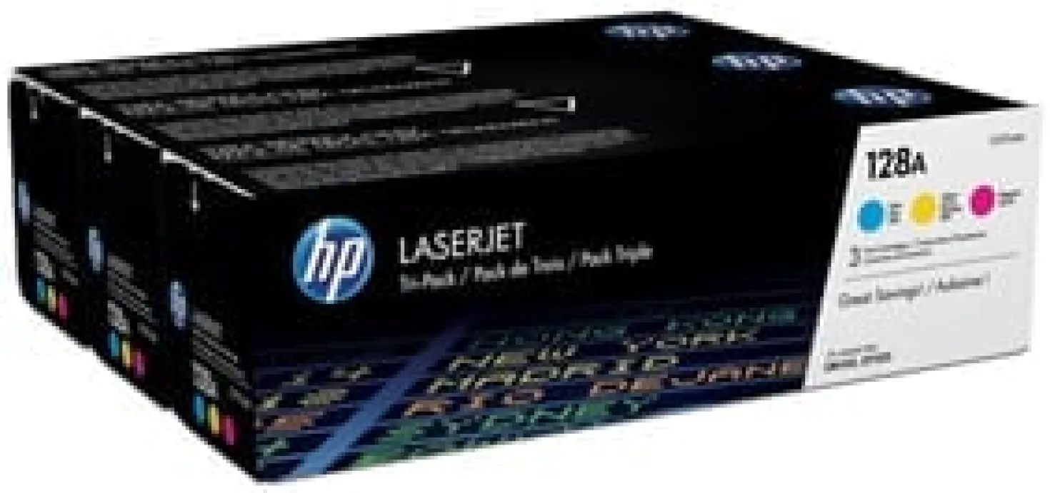 Lasertoner Hp 128A Tri-pack Cyan, Yellow, magenta