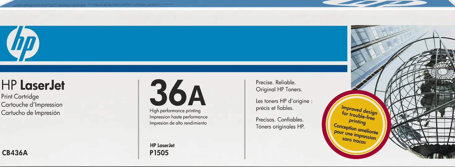 Lasertoner HP CB436A 36A Svart