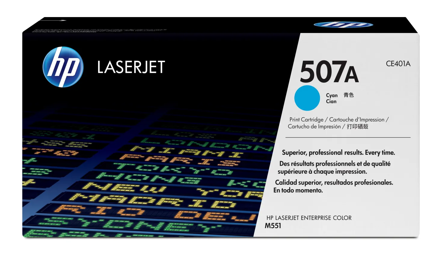 Lasertoner HP CE401A/507A cyan