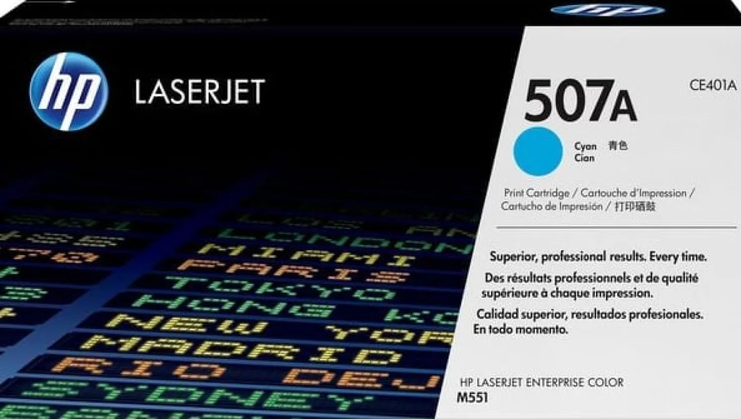 Lasertoner HP CE401A/507A cyan