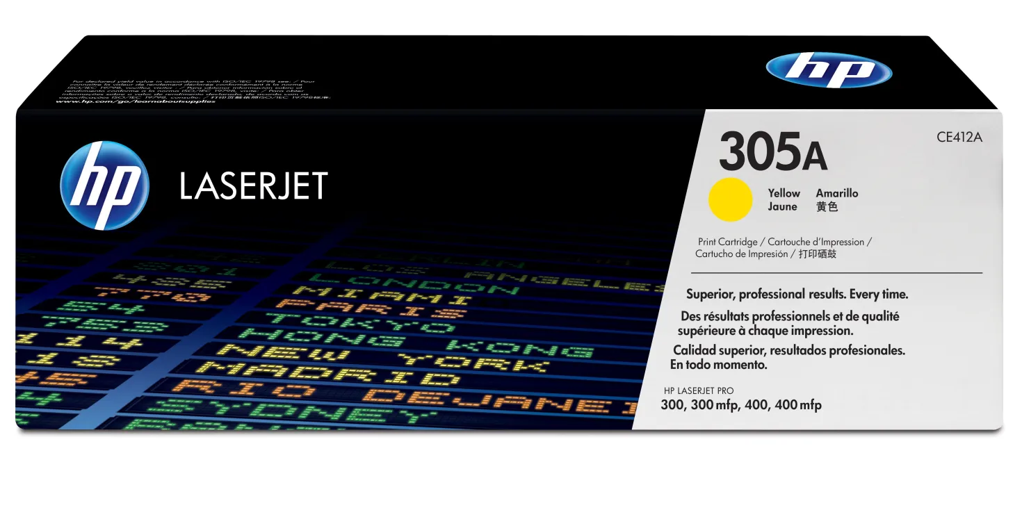 Lasertoner HP CE412A/305A gul