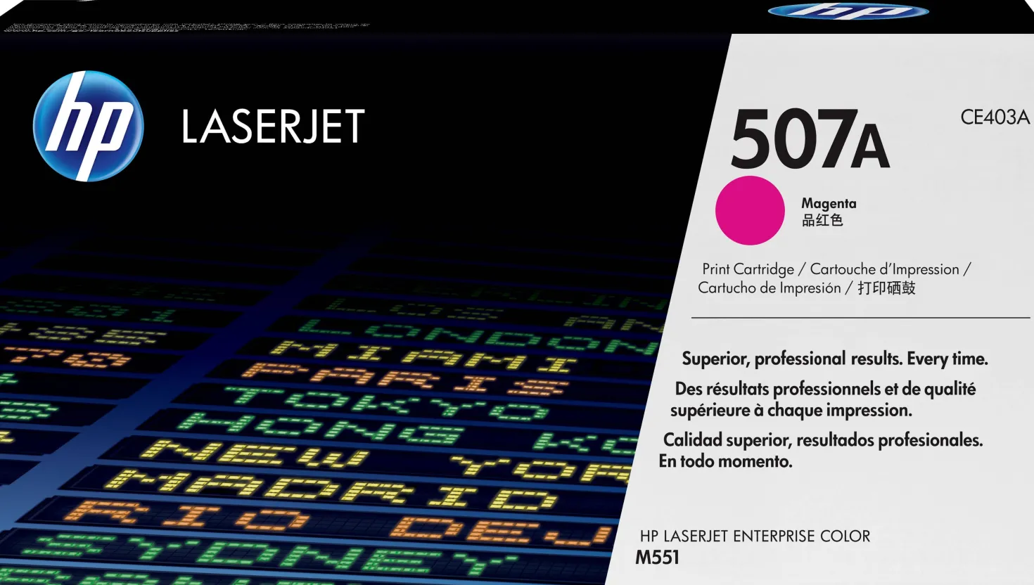 Lasertoner HP CE403A/507A magenta
