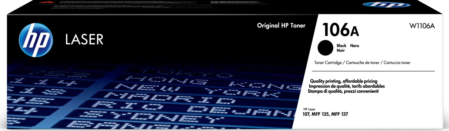 Lasertoner HP LJ106A svart