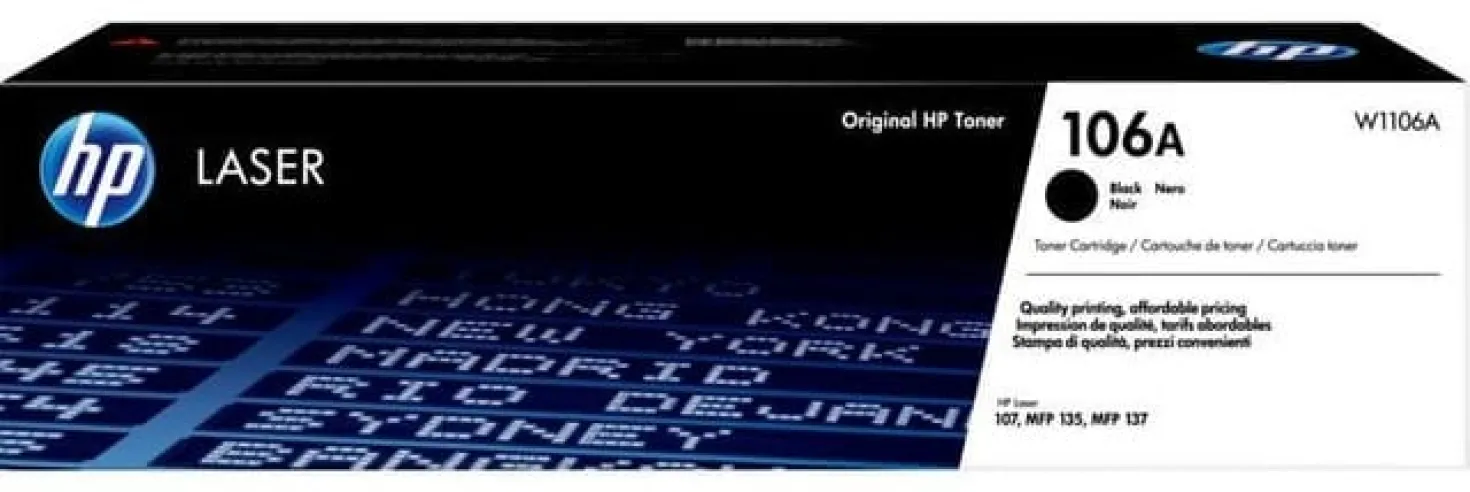 Lasertoner HP LJ106A svart