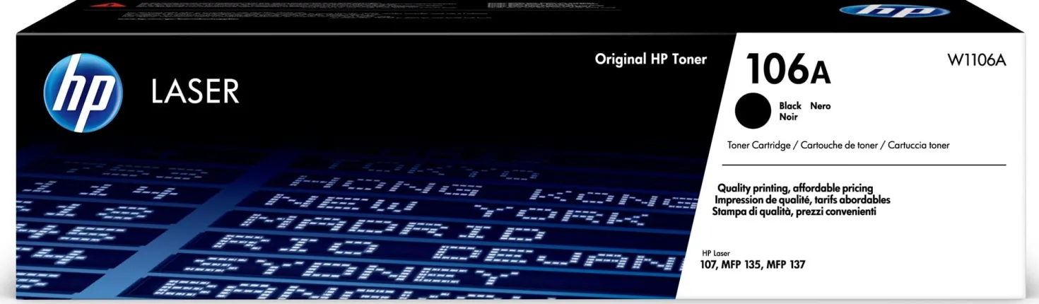 Lasertoner HP LJ106A svart