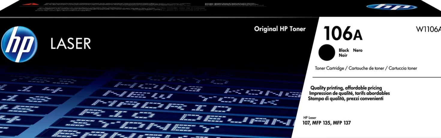 Lasertoner HP LJ106A svart