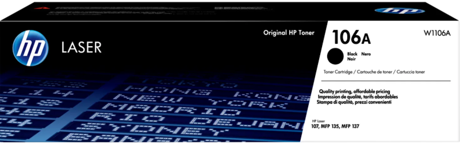 Lasertoner HP LJ106A svart