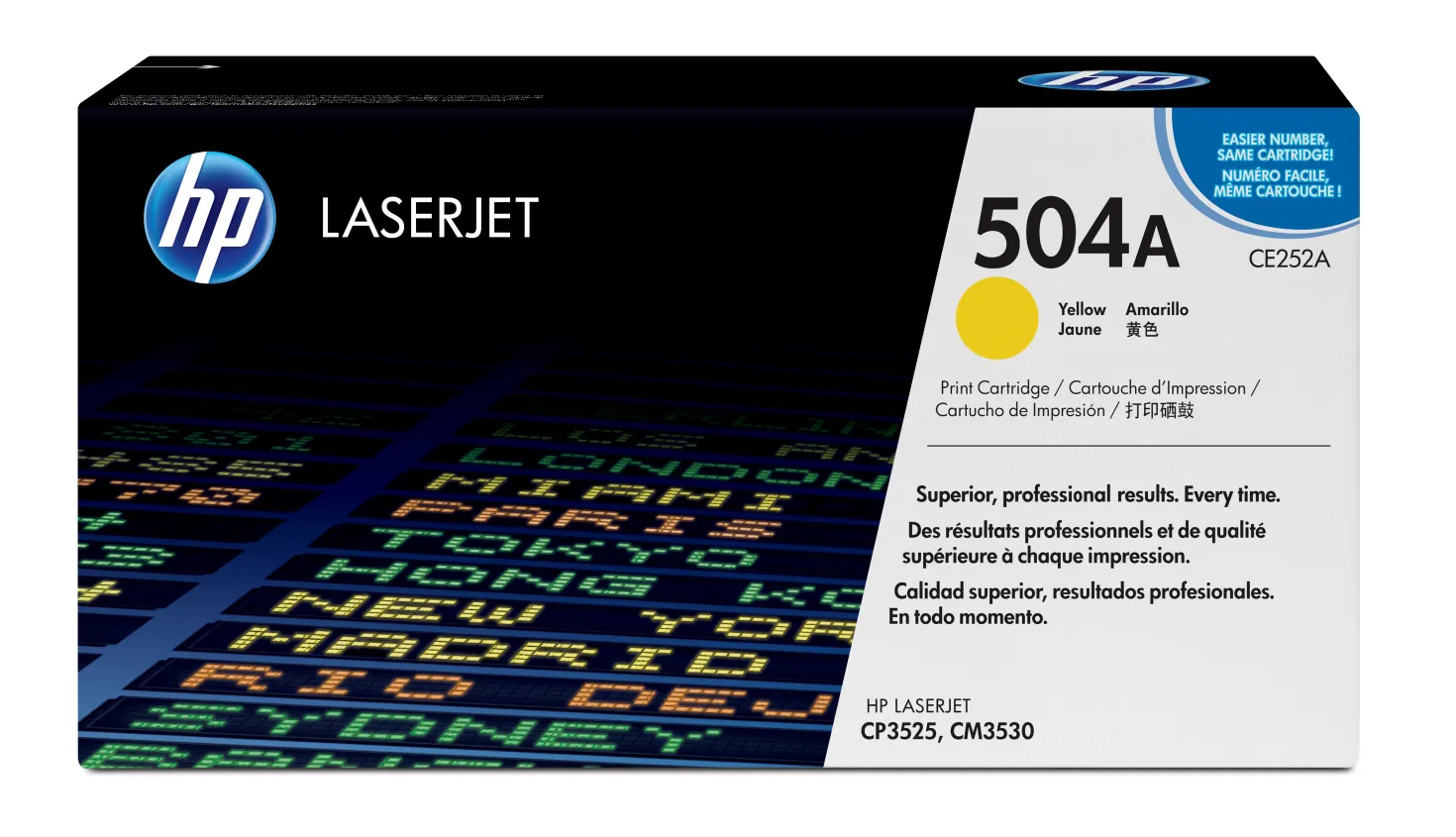 Lasertoner HP no 504A CE252A gul