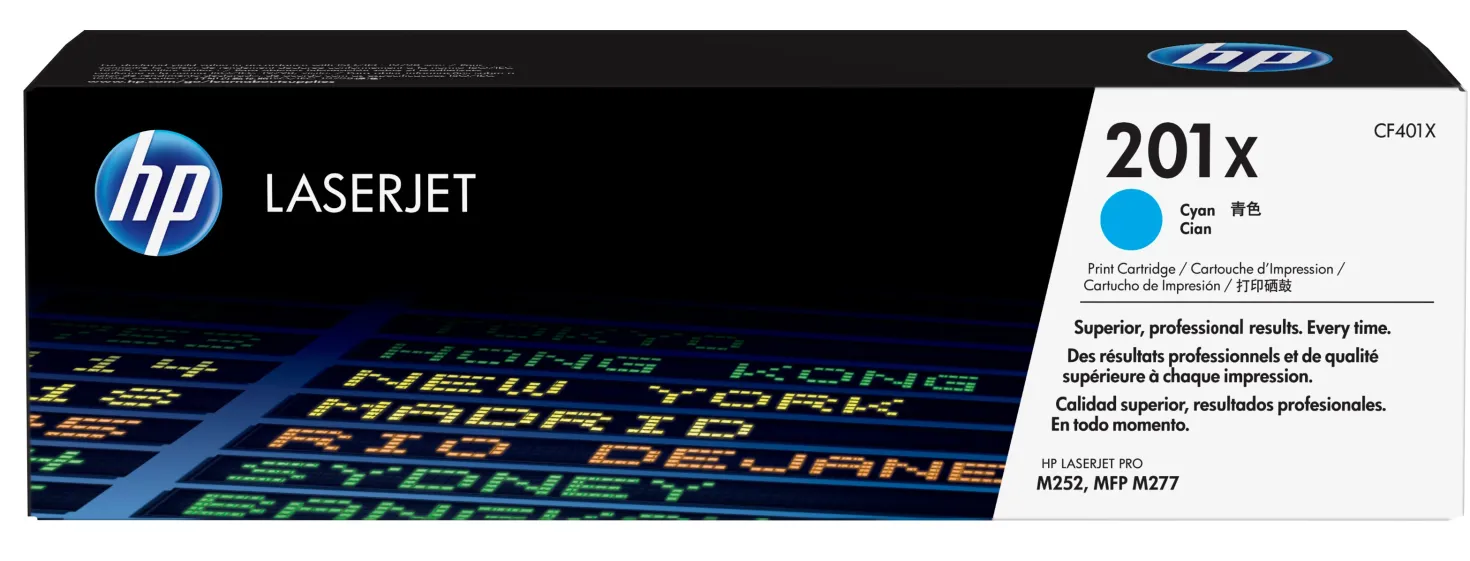 Lasertoner HP 201X cyan