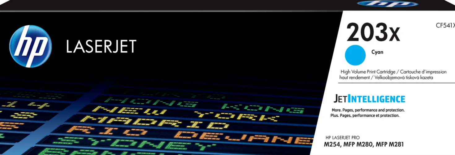 Lasertoner HP 203X cyan