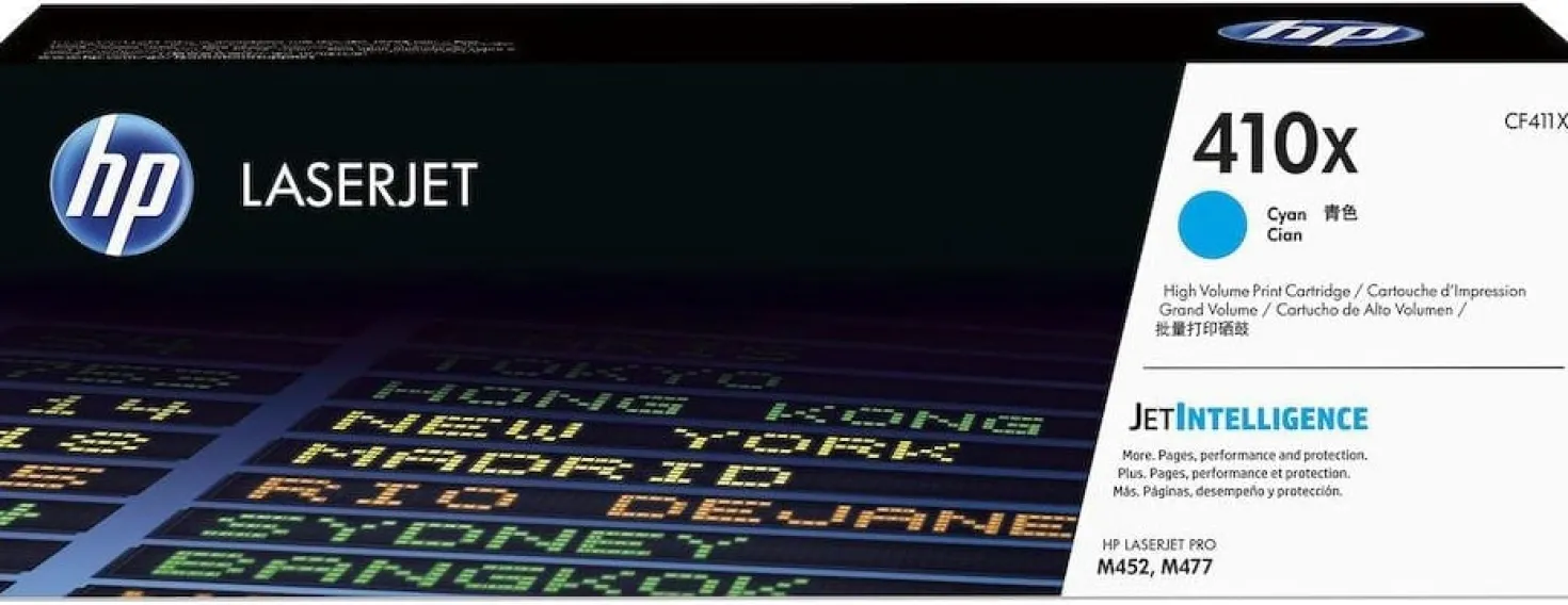 Lasertoner HP 411X cyan