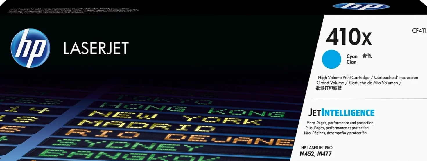Lasertoner HP 411X cyan