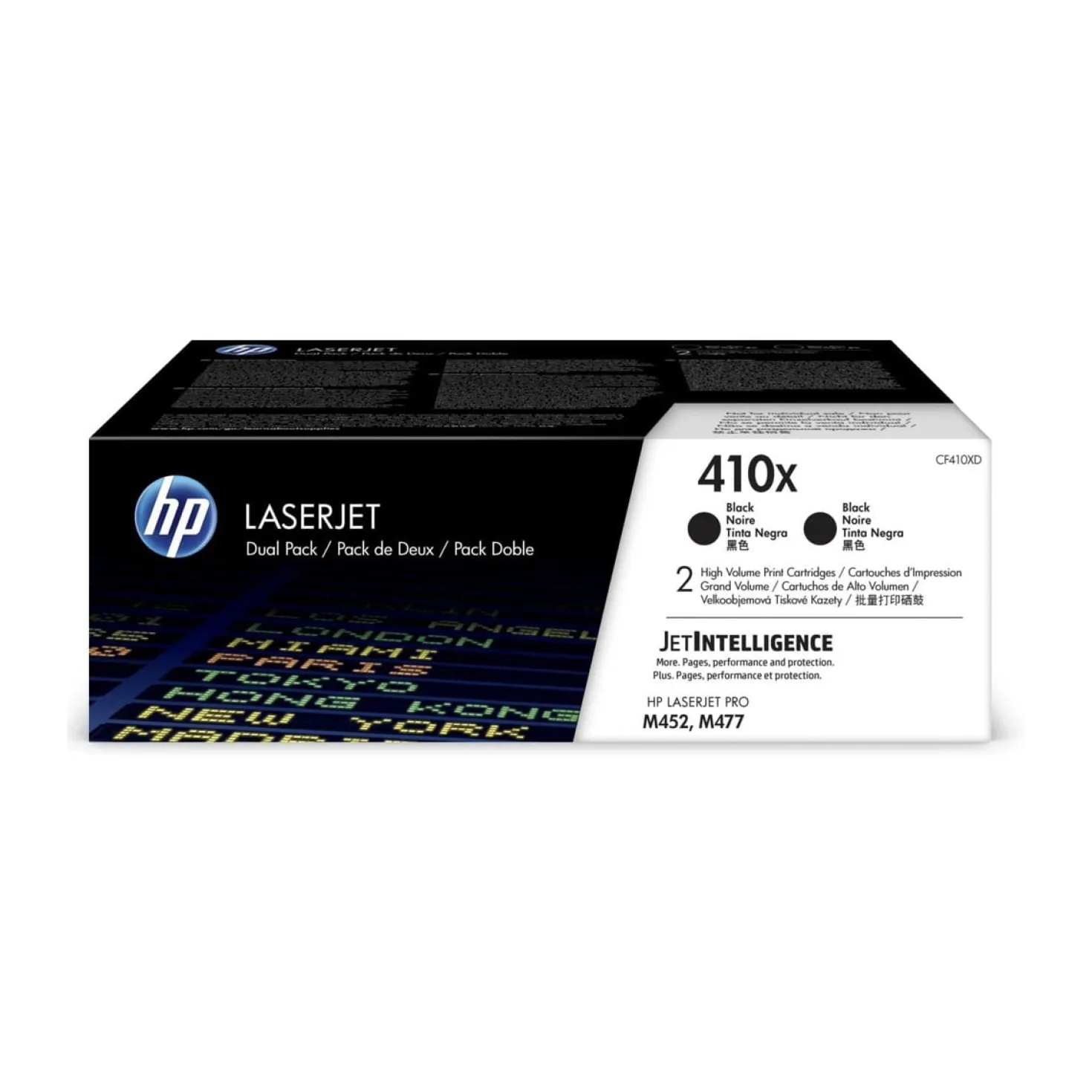 Lasertoner HP 410XD svart 2-pack