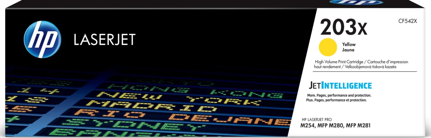 Lasertoner HP 203X gul