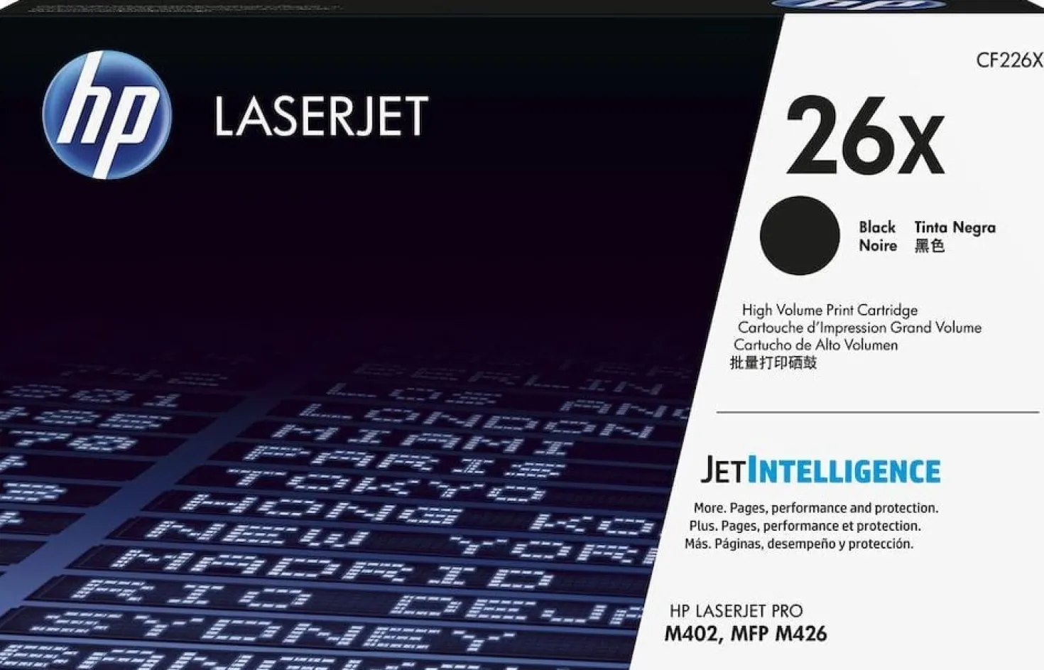 Lasertoner HP 26X svart