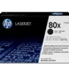 Lasertoner HP 80X svart