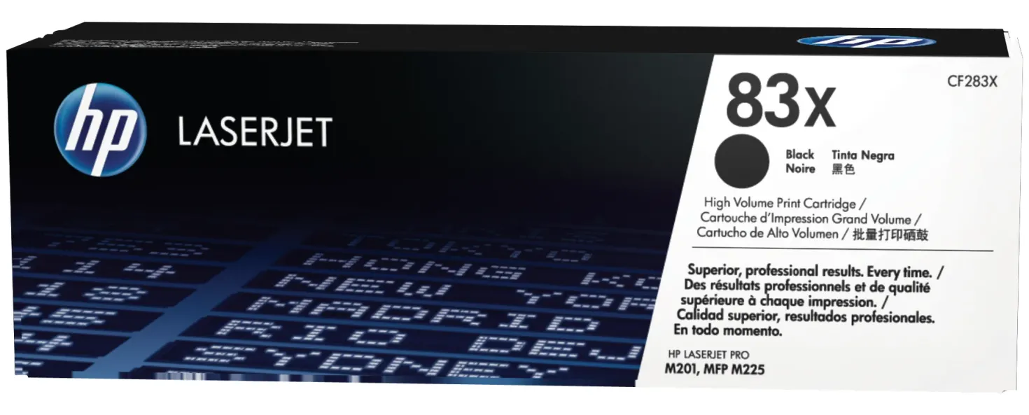 Lasertoner HP 83X svart
