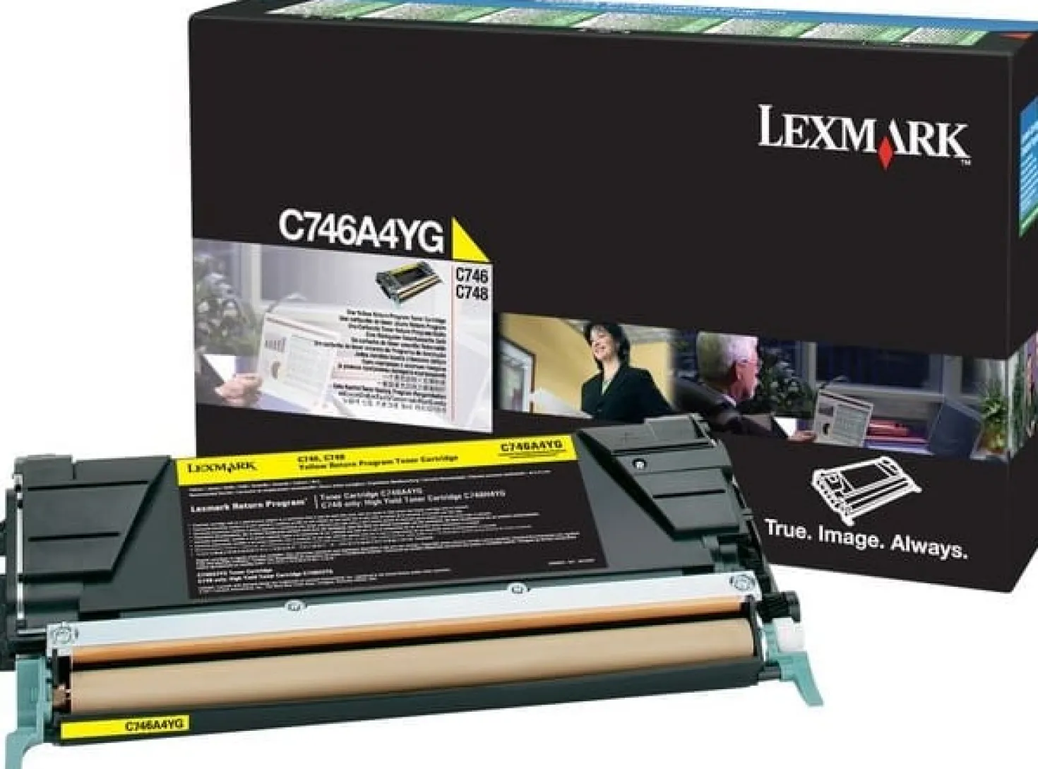 Lasertoner Lexmark C746/C748 gul