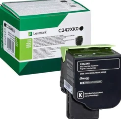 Lasertoner Lexmark C242 EHY svart