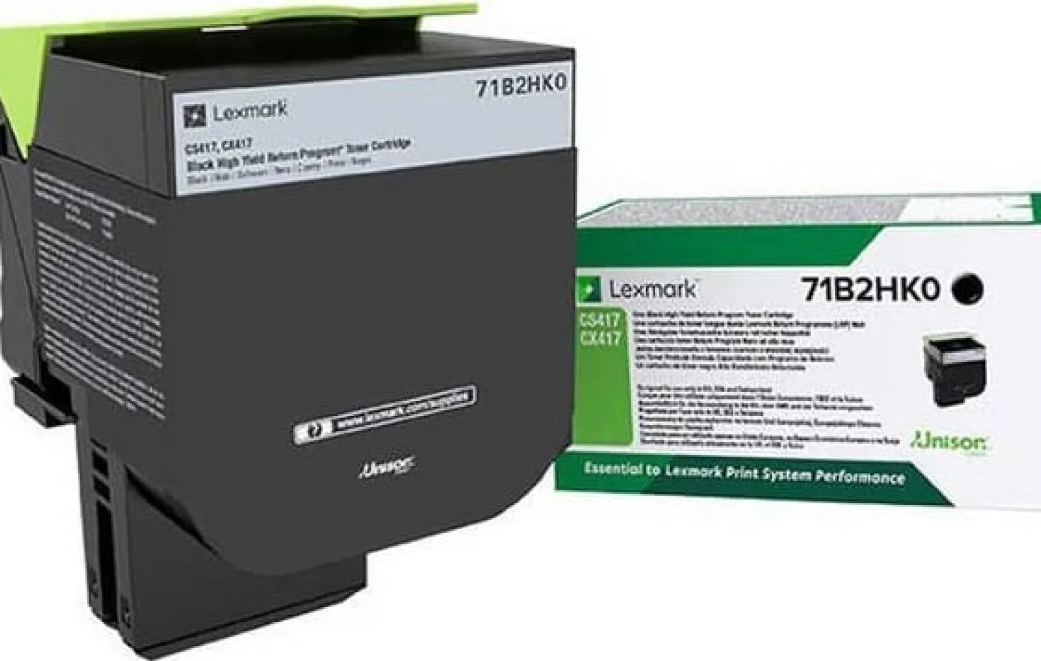 Lasertoner Lexmark CS417/CX417 svart HY (Return)