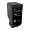 Lasertoner Lexmark CS720 gul (return)