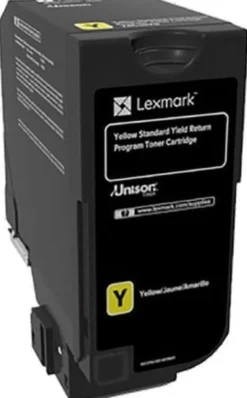 Lasertoner Lexmark CS720 gul (return)